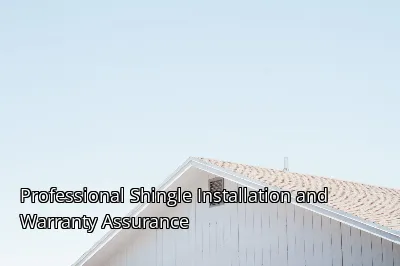 Professional Shingle Installation and Warranty Assurance