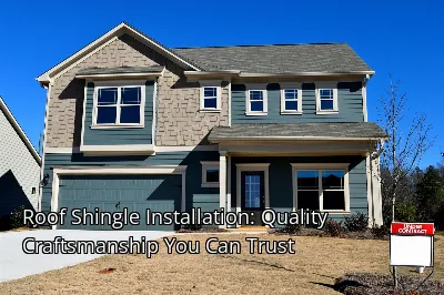 Roof Shingle Installation: Quality Craftsmanship You Can Trust