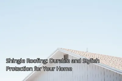 Shingle Roofing: Durable and Stylish Protection for Your Home Shingle Roofing: Durable and Stylish Protection for Your Home