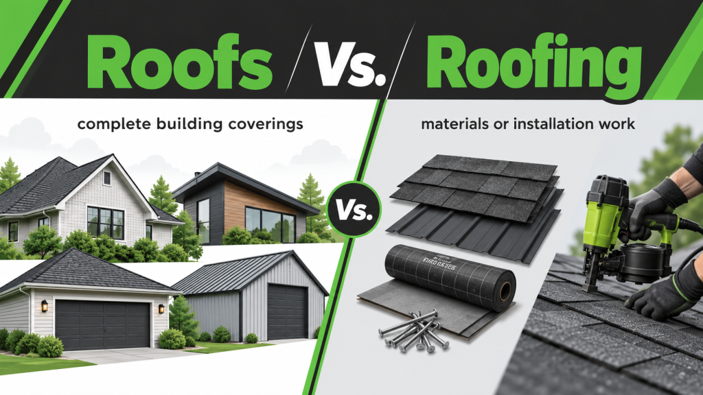 what is the plural of roof