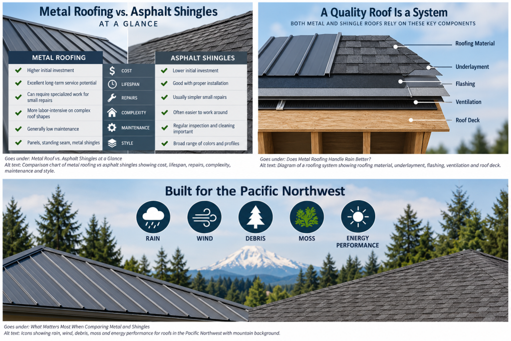 is a metal roof better than shingles